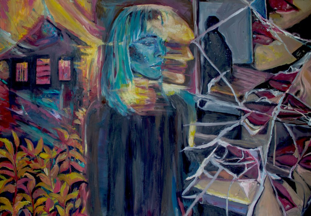 Obraz rozszczepiona wizja